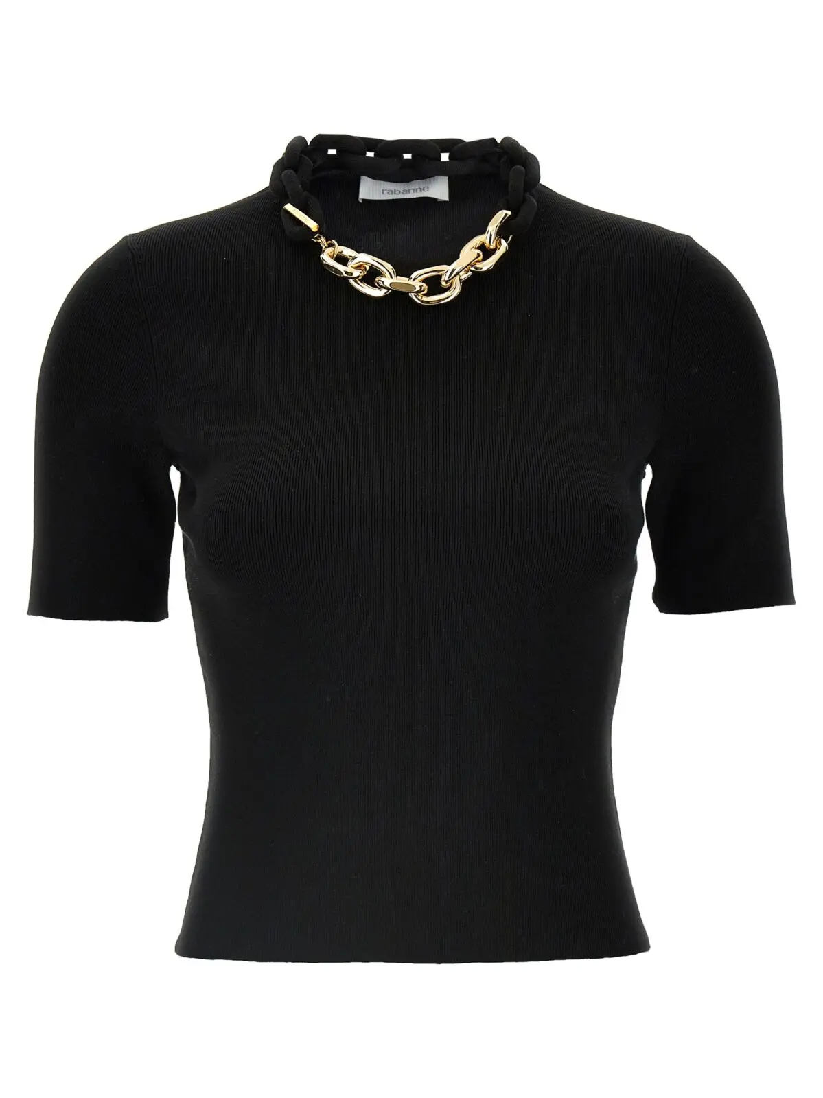 Футболка Paco Rabanne Chain Чорна 1 Chain T-shirt PACO RABANNE Black