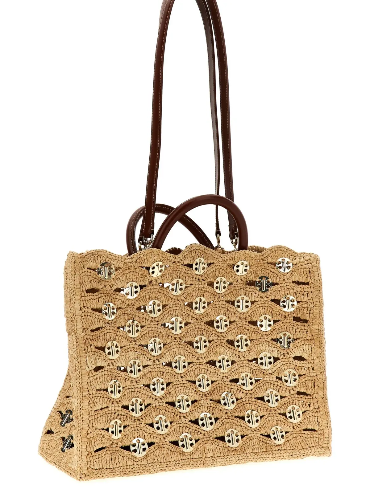 Сумка Paco Rabanne 1969 Бежева 3 '1969' handbag Woman PACO RABANNE Beige