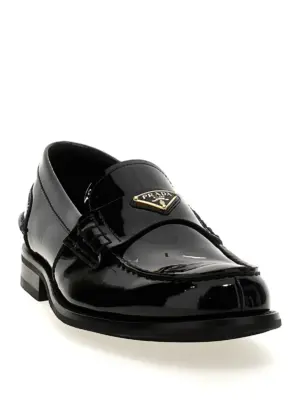 Logo patent leather loafer 2DB223FX000069F0002 PRADA Black