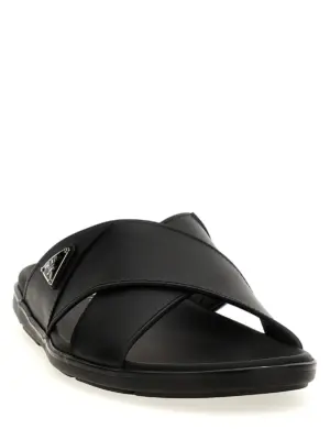 Logo sandals 2X3111FG0003LEMF0002 PRADA Black