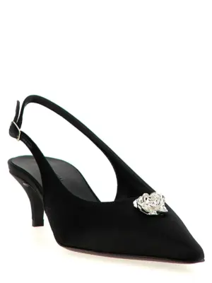 Rosetta slingback 540425SILVER MAGDA BUTRYM Black