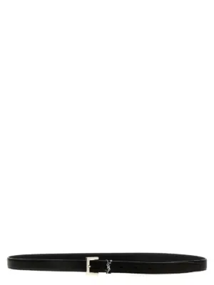 'YSL' belt SAINT LAURENT Black