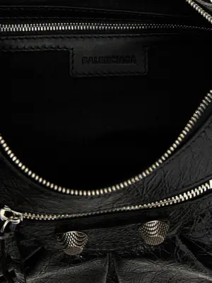 'Le Cagole S' shoulder bag 100% lamb leather (Ovis aries) BALENCIAGA Black