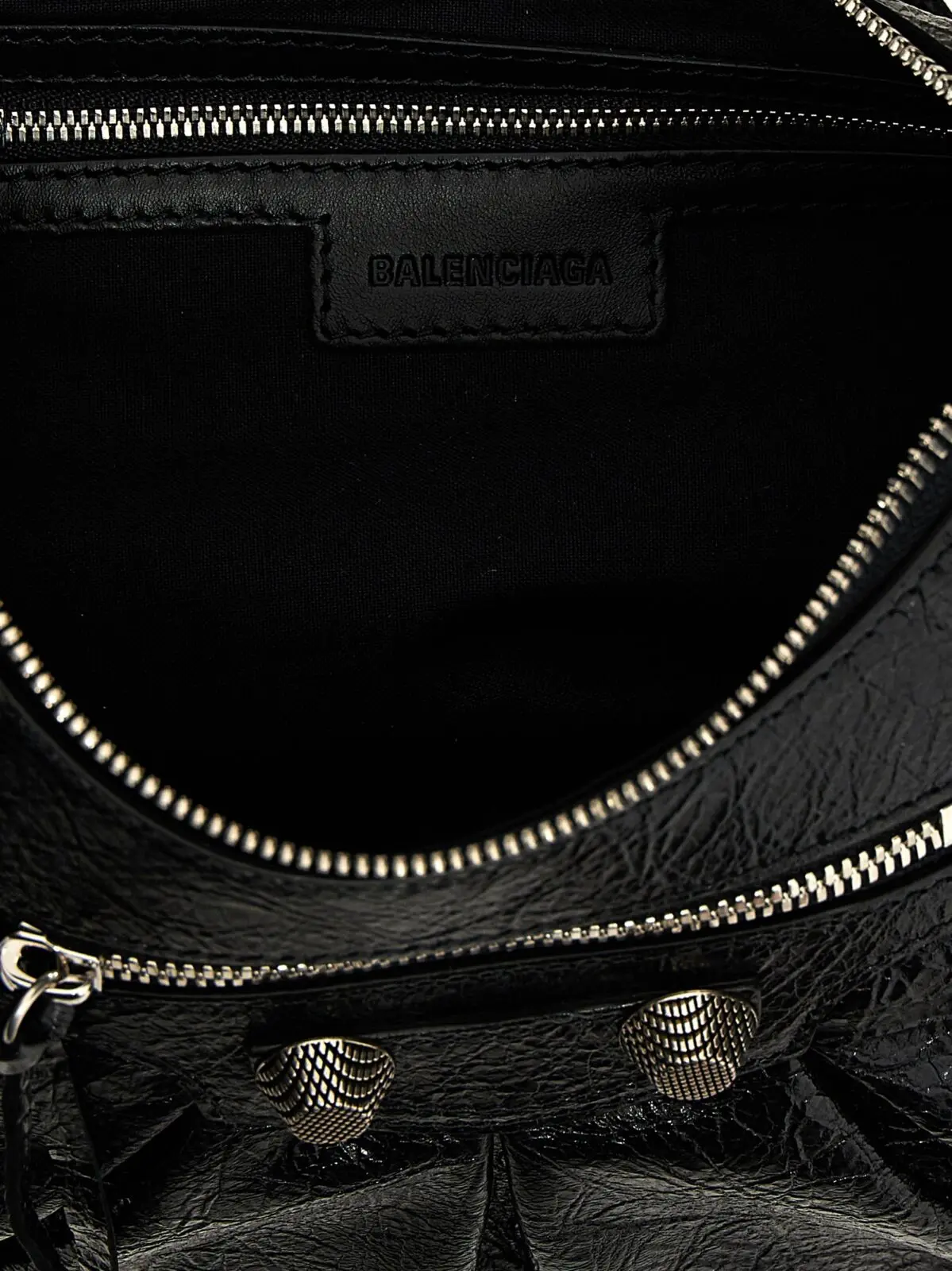 Сумка на плече Balenciaga Le Cagole S Чорна 4 'Le Cagole S' shoulder bag 100% lamb leather (Ovis aries) BALENCIAGA Black