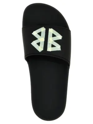 'Pool Slide' sandals 100% rubber BALENCIAGA Black