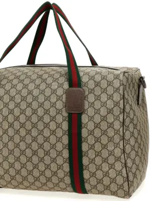 'GG Supreme' large travel bag Man GUCCI Multicolor