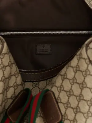 'GG Supreme' large travel bag 68% cotton 32% polyurethane GUCCI Multicolor
