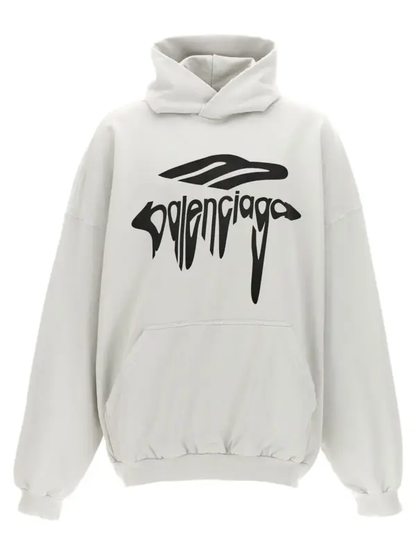 '3B Liquefied' hoodie BALENCIAGA White