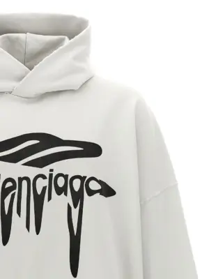 '3B Liquefied' hoodie Unisex BALENCIAGA White