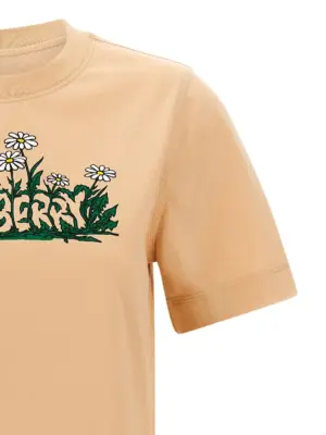 Printed T-shirt Woman BURBERRY Pink