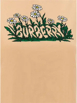 Printed T-shirt 100% cotton BURBERRY Pink