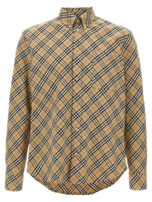 Check shirt BURBERRY Beige