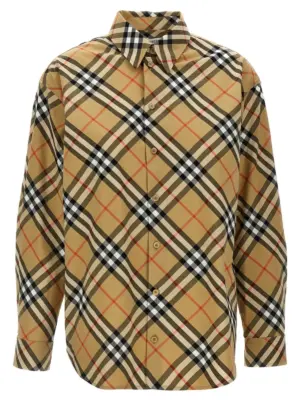 Check shirt BURBERRY Beige