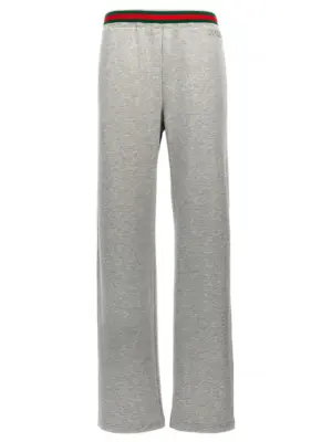 Web Tape Joggers GUCCI Gray