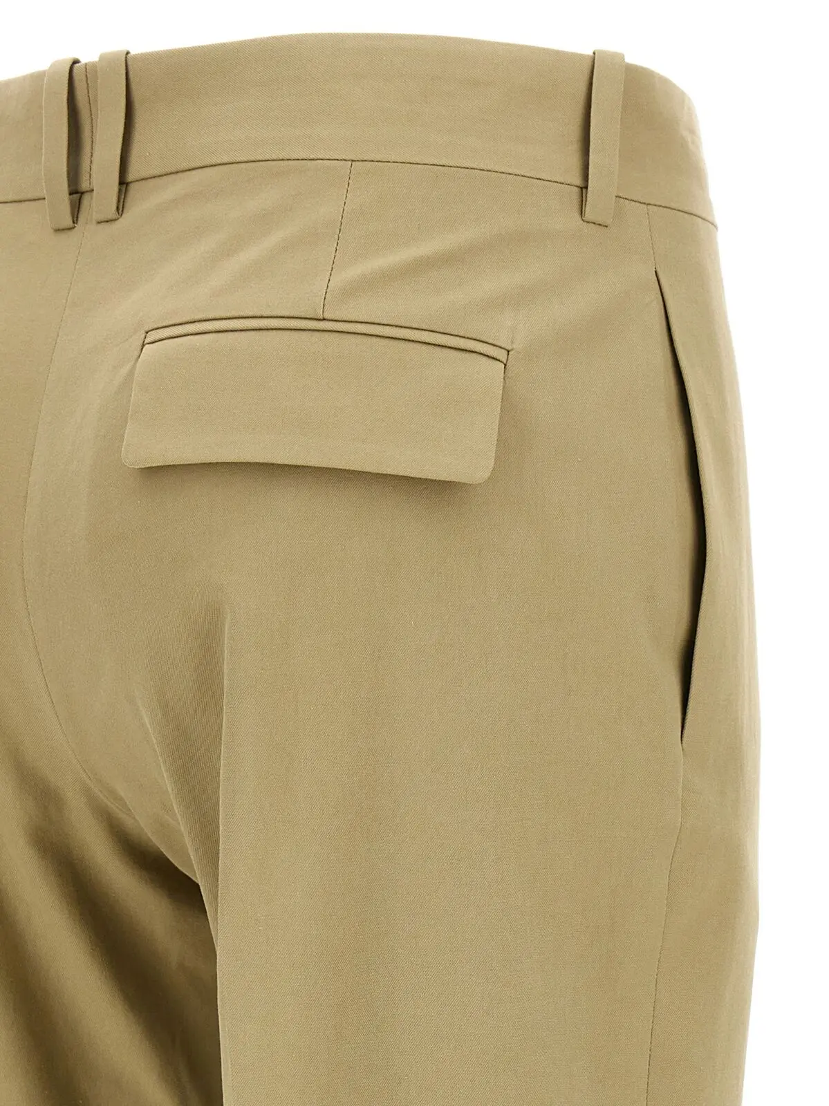 Штани The Row Selvie Бежеві 4 'Selvie' pants 98% cotton 2% elastane THE ROW Beige