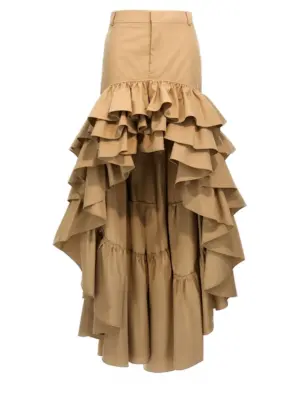 Asymmetrical skirt MOSCHINO Beige