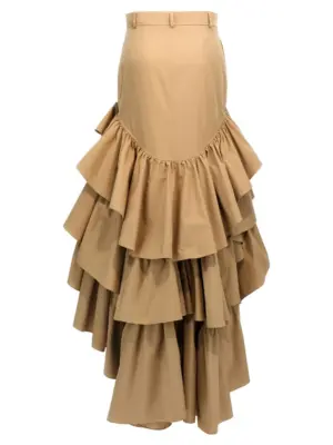 Asymmetrical skirt A011805140081 MOSCHINO Beige
