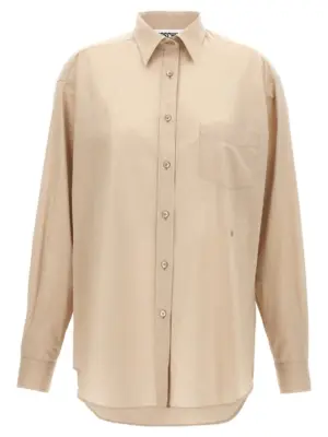 Cotton shirt MOSCHINO Beige