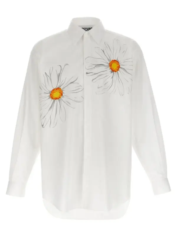 'Margherite' shirt MOSCHINO White
