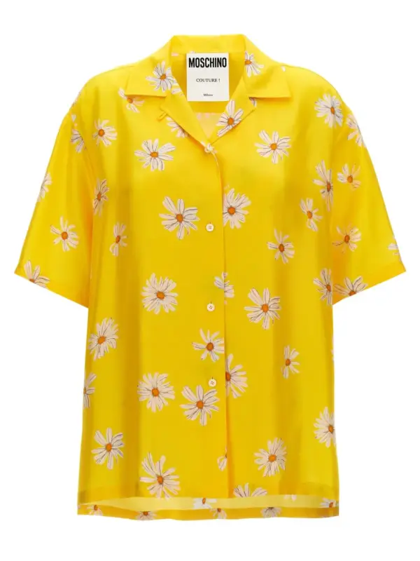 'Margherite' print shirt MOSCHINO Yellow