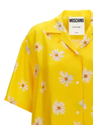 'Margherite' print shirt Woman MOSCHINO Yellow