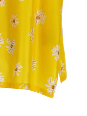 'Margherite' print shirt 100% silk MOSCHINO Yellow