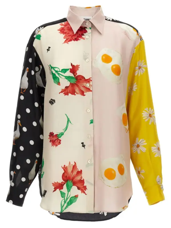 Patchwork print shirt MOSCHINO Multicolor