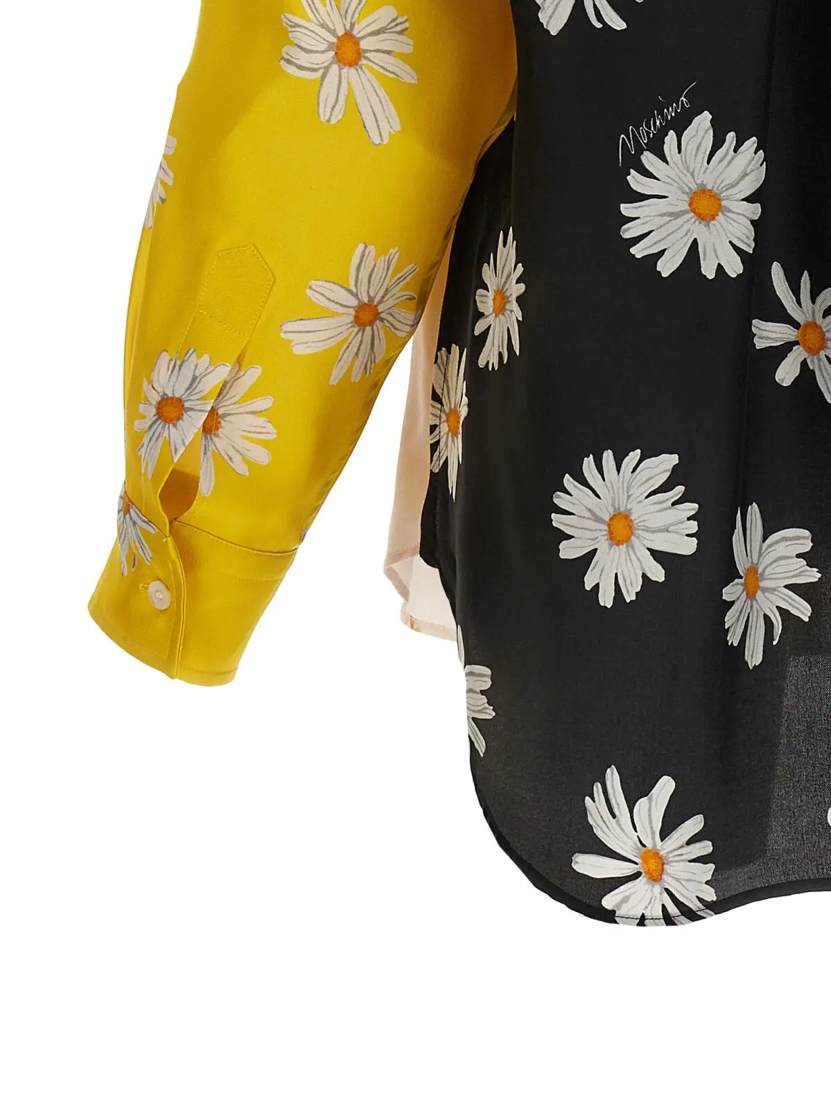Сорочка Moschino Patchwork print Багатокольорова 4 Patchwork print shirt 100% silk MOSCHINO Multicolor