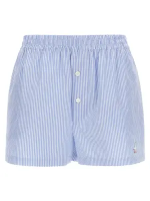 Poplin shorts MOSCHINO Light Blue