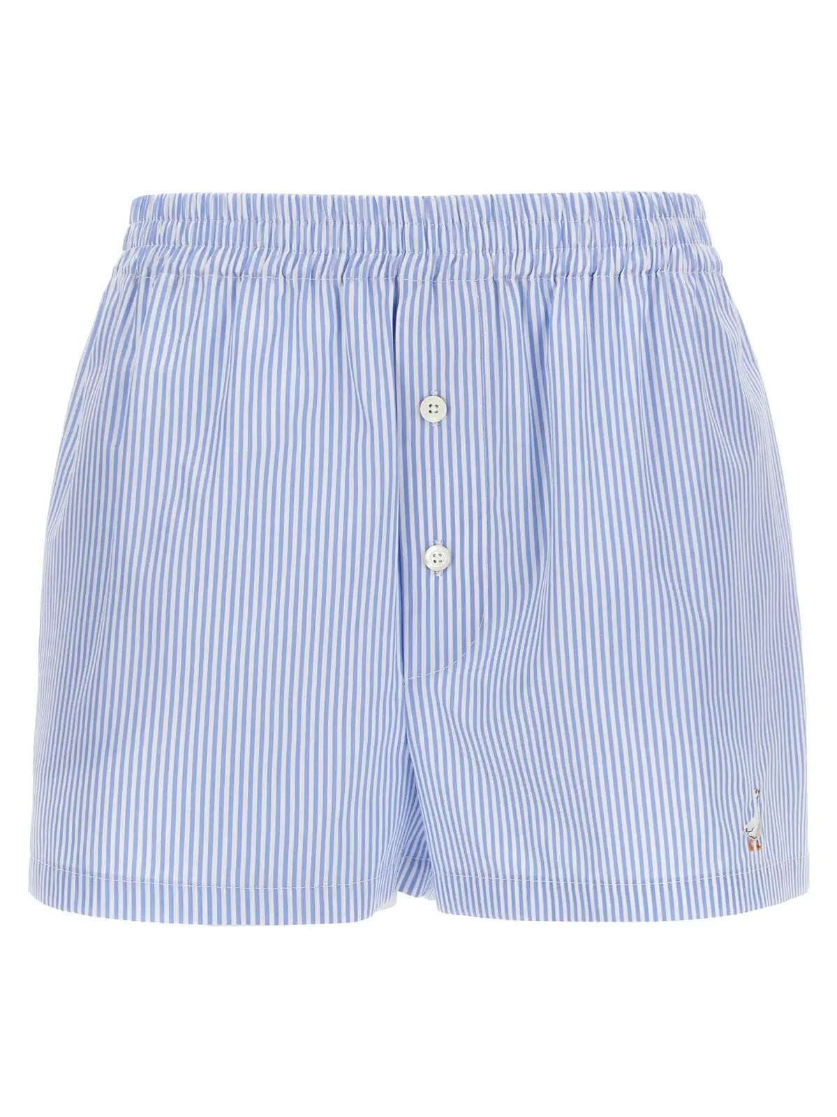 Шорти Moschino Poplin Блакитні 1 Poplin shorts MOSCHINO Light Blue