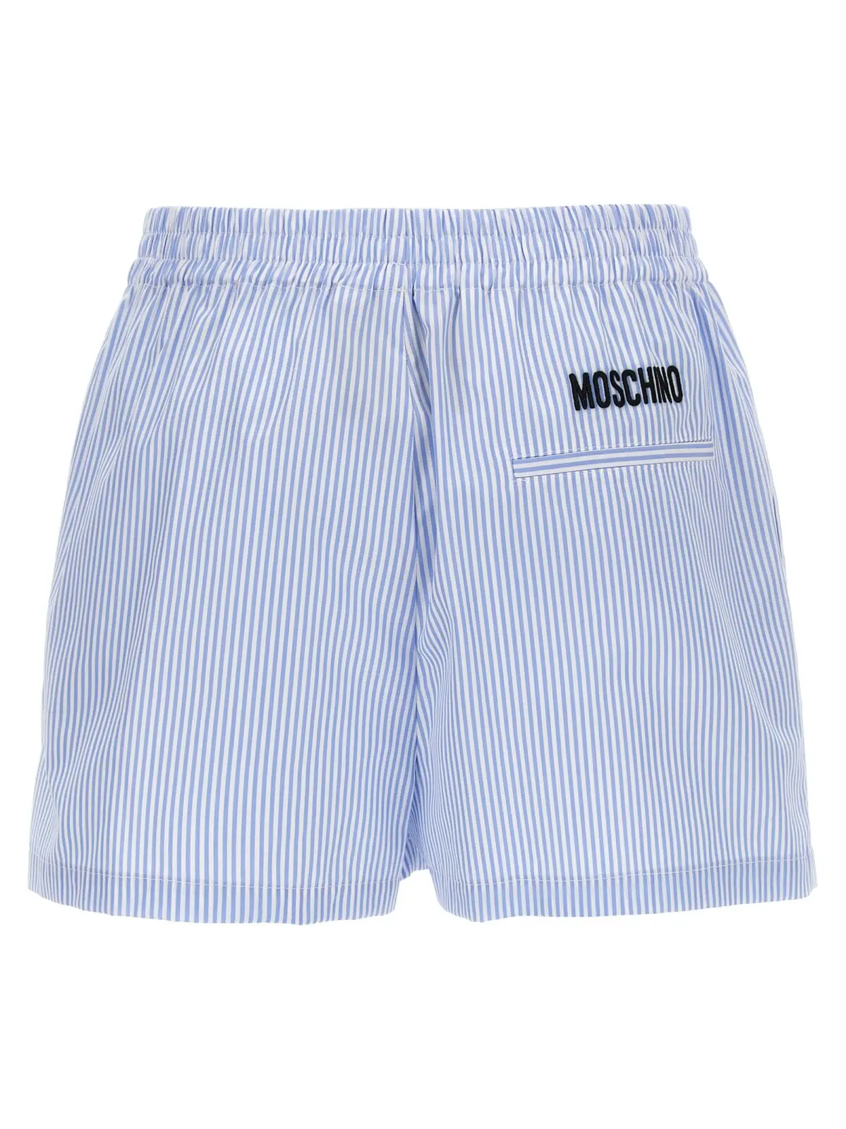 Шорти Moschino Poplin Блакитні 2 Poplin shorts A032805322303 MOSCHINO Light Blue