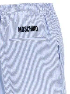 Poplin shorts 100% cotton MOSCHINO Light Blue