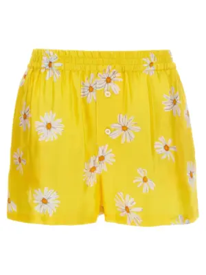 'Margherite' print shorts MOSCHINO Yellow