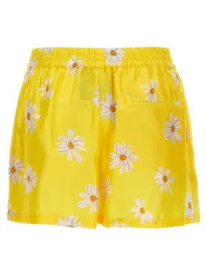 'Margherite' print shorts A033605611024 MOSCHINO Yellow