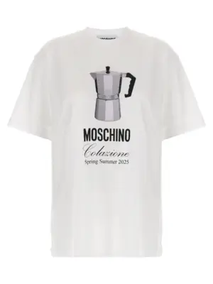 'Colazione' T-shirt MOSCHINO White