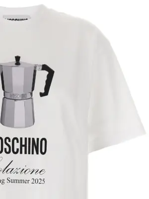'Colazione' T-shirt Man MOSCHINO White