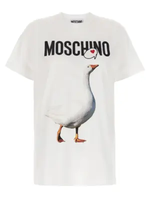 Embroidery t-shirt MOSCHINO White