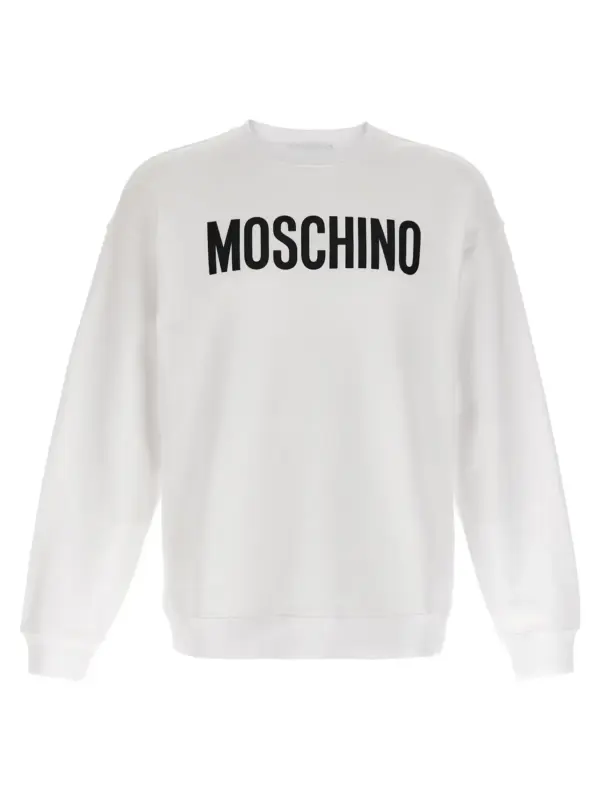Logo print sweatshirt MOSCHINO White