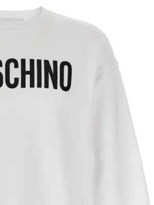 Logo print sweatshirt Man MOSCHINO White