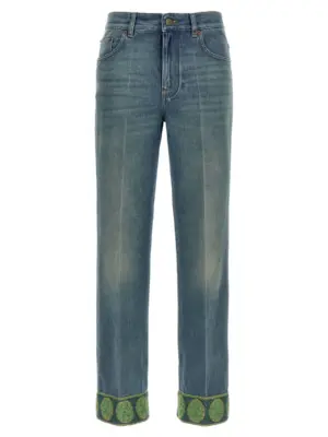 Valentino Garavani jacquard jeans VALENTINO GARAVANI Blue