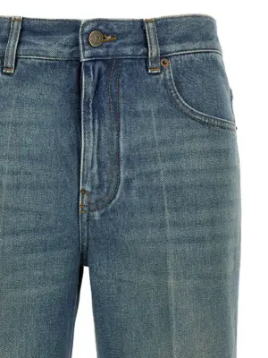 Valentino Garavani jacquard jeans Woman VALENTINO GARAVANI Blue