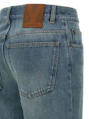 Valentino Garavani jacquard jeans 64% cotton