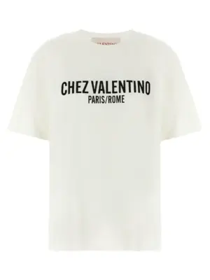 Valentino Garavani 'Chez Valentino' T-shirt VALENTINO GARAVANI White/Black