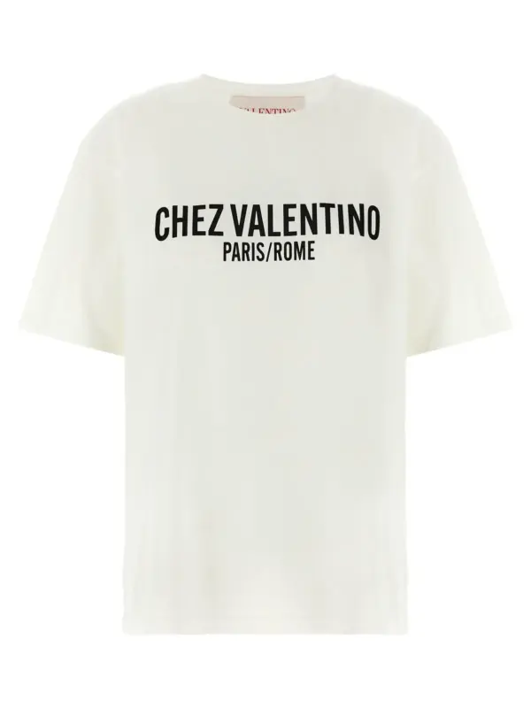 Valentino Garavani 'Chez Valentino' T-shirt VALENTINO GARAVANI White/Black