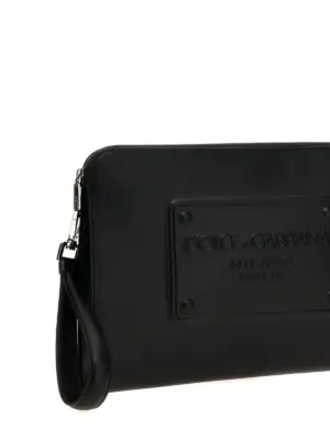 Large plaque pouch Man DOLCE & GABBANA Black