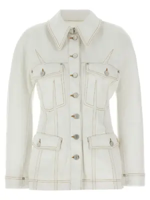 Denim jacket GIVENCHY White