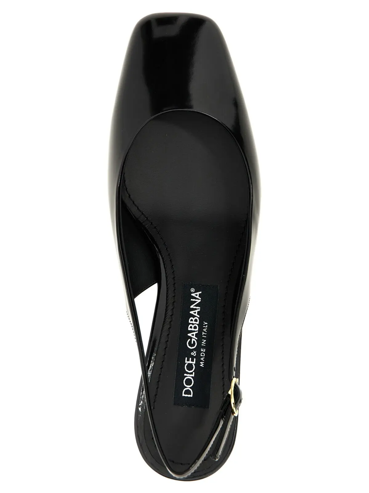 Туфлі Dolce Gabbana Jackie New slingback Чорні 4 'Jackie New' slingback 100% calfskin leather (Bos Taurus) DOLCE & GABBANA Black