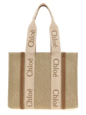 'Woody Medium' shopping bag CHLOÉ Beige