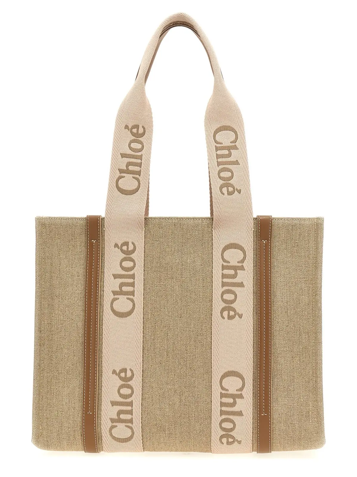 Сумка шопер Chloé Woody Medium Бежева 1 'Woody Medium' shopping bag CHLOÉ Beige