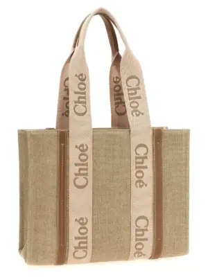 'Woody Medium' shopping bag CHC23AS383L1726Y CHLOÉ Beige